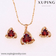 62269-Xuping Nice jewelry fashion triangle jewelry set alloy